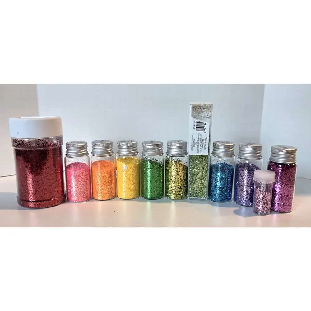 Glitter Lot Rainbow Colors Craft Art DIY Resin Cheer Scrapbooking